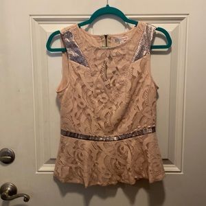 Peplum tank top